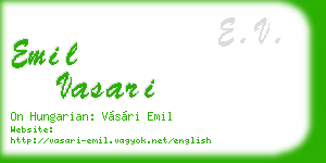 emil vasari business card