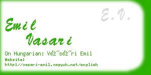 emil vasari business card